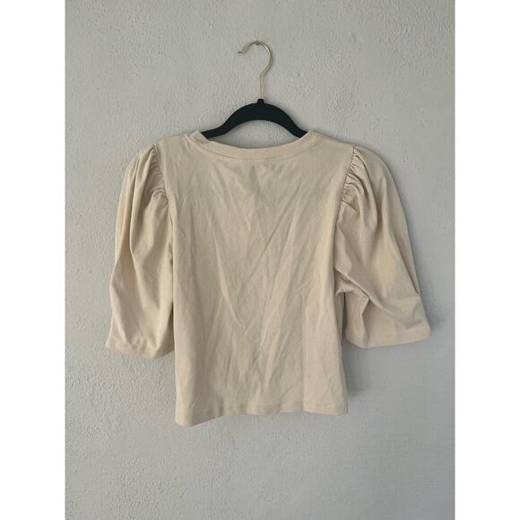 Anthropologie Endless Rose Woman Twist Knit Cropped Top, Size Medium - Picture 8 of 8